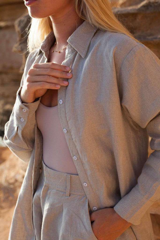 Sabbia Linen Shirt - Beige